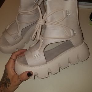 Temu high top Roman sandals